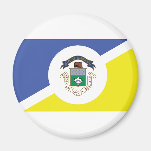 Drapeau de Winnipeg, Manitoba Magnet (Devant)
