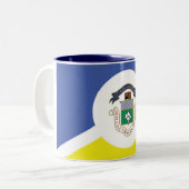 Drapeau de Winnipeg (Manitoba) Mug à café à deux t (Devant gauche)