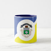 Drapeau de Winnipeg (Manitoba) Mug à café à deux t (Centre)