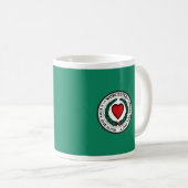 Drapeau de Worcester, Massachusetts Coffee Mug (Devant droit)