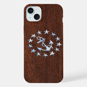 Drapeau de yacht nautique symbole d'ancres étoiles