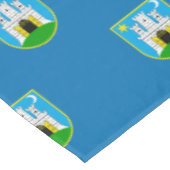 Drapeau de Zagreb, Croatie Nappe (Angle)