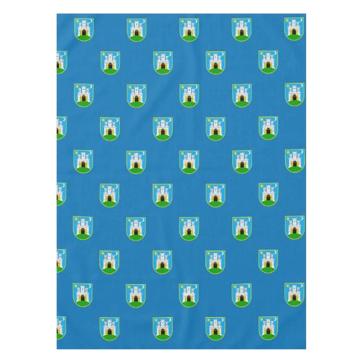 Drapeau de Zagreb, Croatie Nappe (Devant)