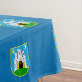 Drapeau de Zagreb, Croatie Nappe (In Situ)