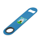Drapeau de Zagreb, Croatie Speed Bottle Opener (Devant angulaire)