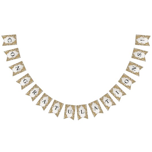 Drapeau décoratif de charpente dorée (Tout)