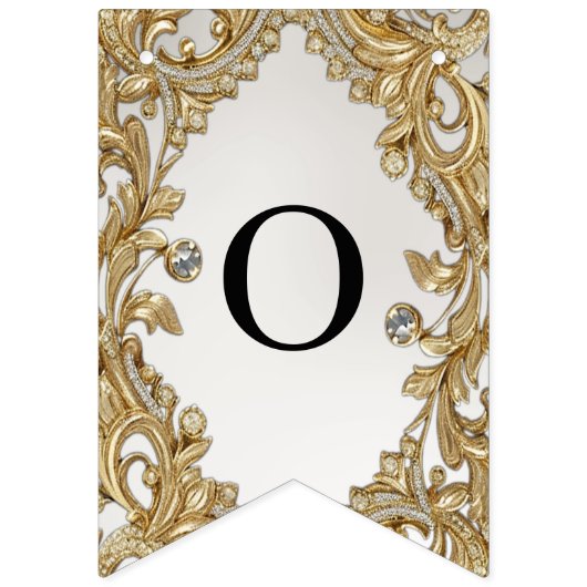 Drapeau décoratif de charpente dorée (Deuxième drapeau)