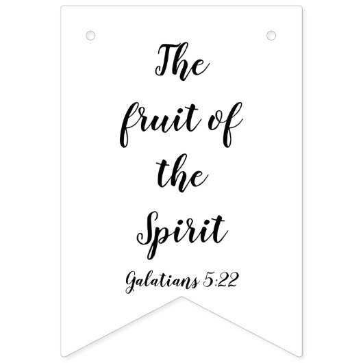 Drapeau d'écriture sainte, le fruit du (Premier drapeau)