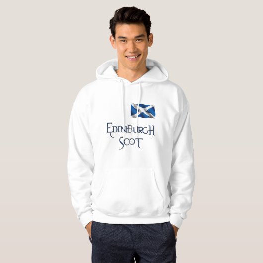 Drapeau d'Édimbourg Sweat - shirt à capuche patrio (Devant entier)