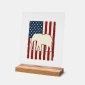 Drapeau d'éléphant patriotique Conception de vecte (Angle)