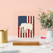 Drapeau d'éléphant patriotique Conception de vecte (Mariage)