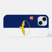 Drapeau des Açores, Portugal (Verso Horizontal)