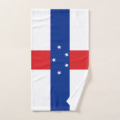 Drapeau des Antilles Pays-Bas (Serviette à main)