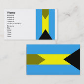 Drapeau des Bahamas Carte de visite (Devant / Derrière)