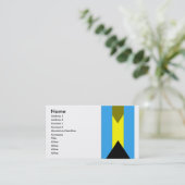 Drapeau des Bahamas Carte de visite (Debout devant)