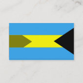 Drapeau des Bahamas Carte de visite (Dos)