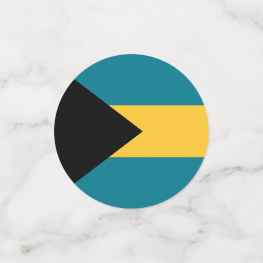 Drapeau des Bahamas Table Confetti (Petit recto)