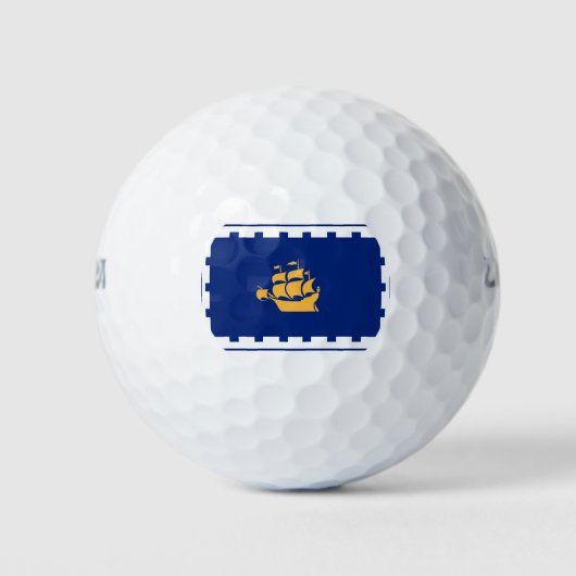 Drapeau des balles de golf de Québec (Devant)