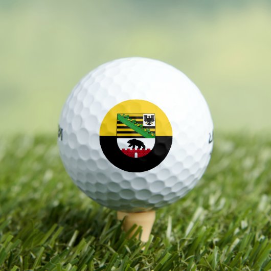 Drapeau des balles de golf de Saxe-Anhalt (T-shirt Insitu)