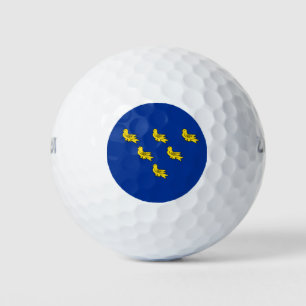 Drapeau des balles de golf de Sussex