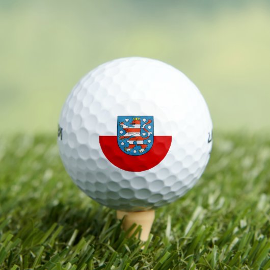 Drapeau des balles de golf de Thuringe (T-shirt Insitu)