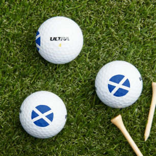 Drapeau des balles de golf écossaises