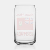 Drapeau des Bermudes Bermudia Personnalisé Nom Rou (Verso)