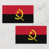 Drapeau des Cartes de visite angolais (Devant / Derrière)