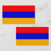 Drapeau des Cartes de visite arméniens (Devant / Derrière)