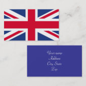 Drapeau des Cartes de visite britanniques (Devant / Derrière)