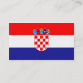 Drapeau des Cartes de visite croates (Dos)
