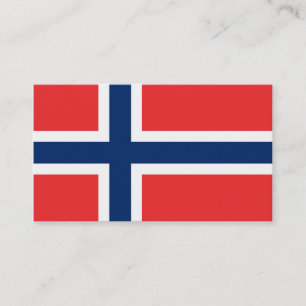 Drapeau des cartes de visite de la Norvège