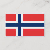 Drapeau des cartes de visite de la Norvège (Dos)