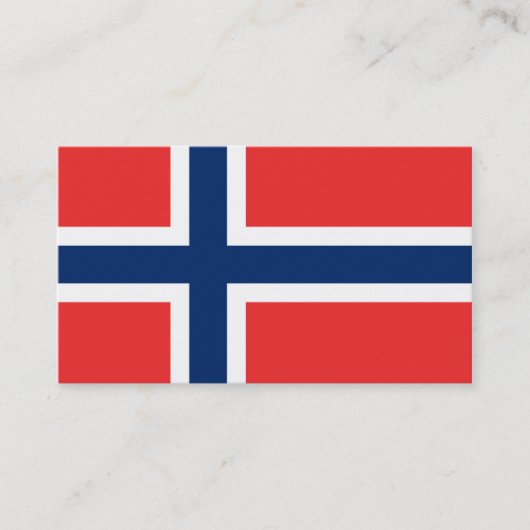 Drapeau des cartes de visite de la Norvège (Devant)