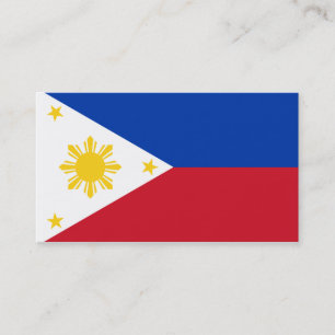 Drapeau des cartes de visite de Philippines