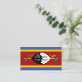 Drapeau des Cartes de visite du Swaziland (Debout devant)