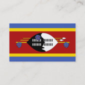 Drapeau des Cartes de visite du Swaziland (Dos)