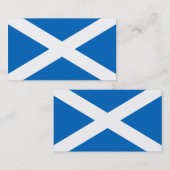 Drapeau des cartes de visite écossais (Devant / Derrière)