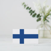 Drapeau des Cartes de visite finlandais (Debout devant)