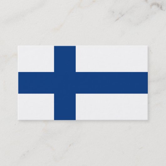Drapeau des Cartes de visite finlandais (Devant)