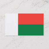 Drapeau des Cartes de visite malgaches (Dos)