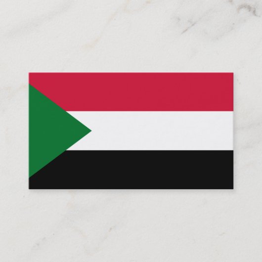 Drapeau des Cartes de visite soudanais (Devant)