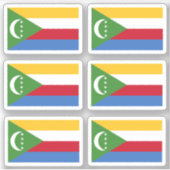 Drapeau des Comores - une collection Sticker (Devant)