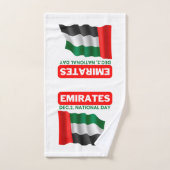Drapeau des Émirats arabes unis patriotique (Serviette à main)