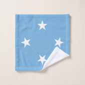Drapeau des États fédérés de Micronésie (Gant de toilette)