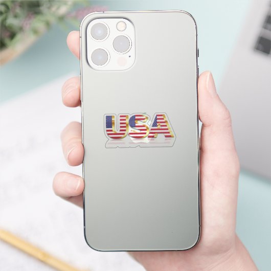 Drapeau des États-Unis d'Amérique Sticker patrioti (Téléphone)