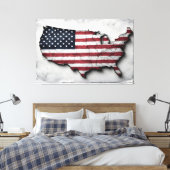 Drapeau des États-Unis d'Amérique toile Imprimer (Insitu(Chambre))