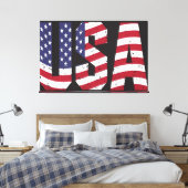 Drapeau des États-Unis d'Amérique toile Imprimer (Insitu(Chambre))