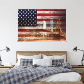 Drapeau des États-Unis d'Amérique toile Imprimer (Insitu(Chambre))