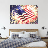 Drapeau des États-Unis d'Amérique toile Imprimer (Insitu(Chambre))